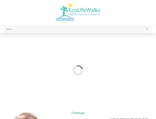 Tablet Screenshot of ecolifewalks.com